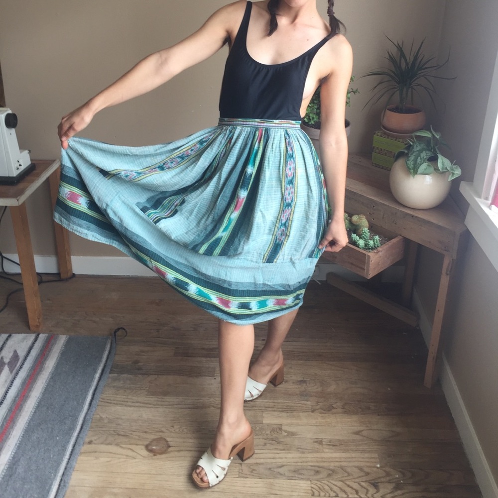 Bohemian cotton skirt